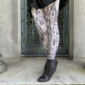 Victorian Cityscape Leggings